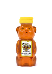 Pure Orange Blossom Honey 12 oz. Bear Squeeze Bottle
