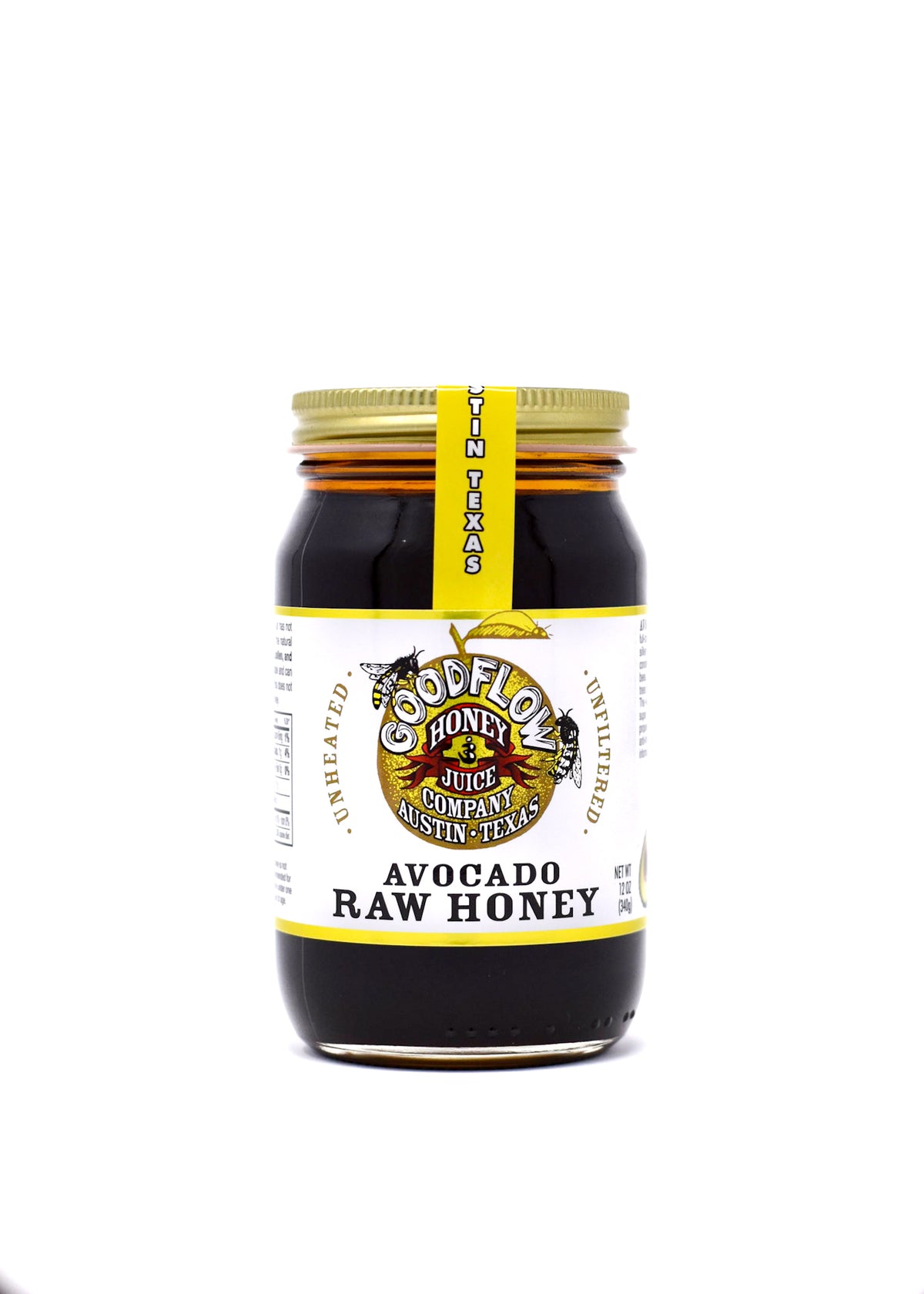 RAW Avocado Honey 12 oz. Glass Jar