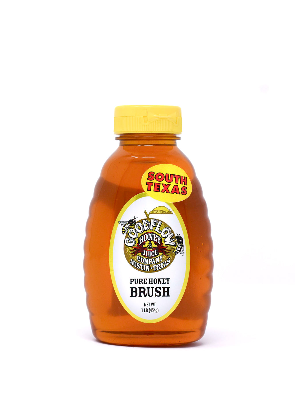 Pure South Texas Brush Honey 1 lb. Squeeze Bottle Good Flow Honey Co.