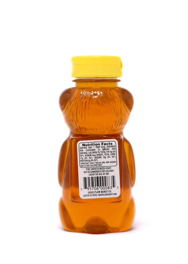 Pure Orange Blossom Honey 12 oz. Bear Squeeze Bottle