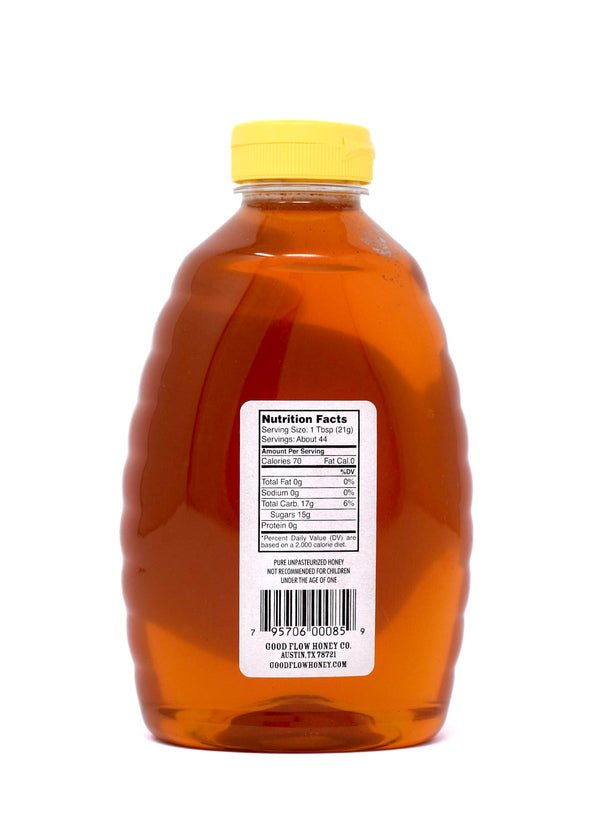 Pure Texas Wildflower Honey 2 lb. Squeeze Bottle