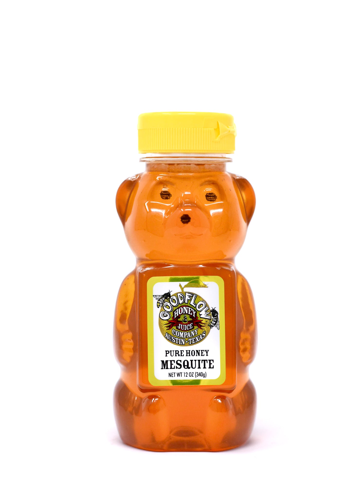 M’s BEARS モールベア　クリームソーダ　全体8.0cm Pure Mesquite Honey 12 oz. Bear Squeeze Bottle – Good Flow Honey Co.