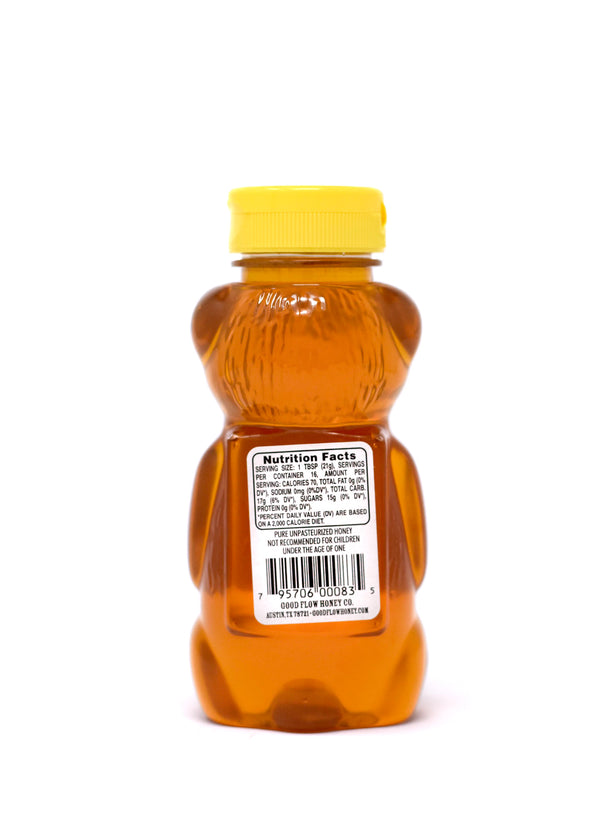 Pure Texas Wildflower Honey 12 oz. Bear Squeeze Bottle