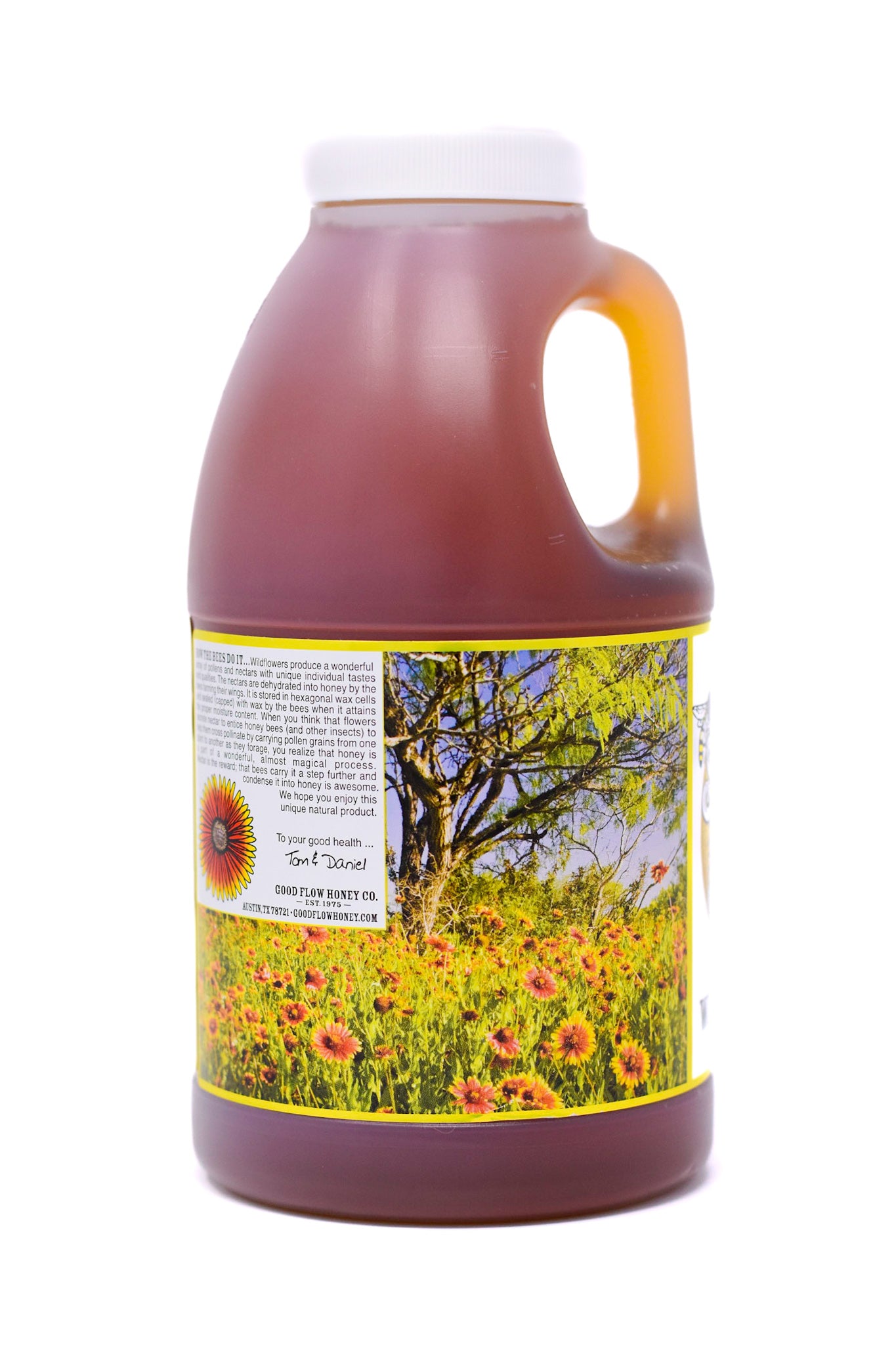 Honey！ Pure Texas Wildflower Honey 3 lb. Jug – Good Flow Honey Co.