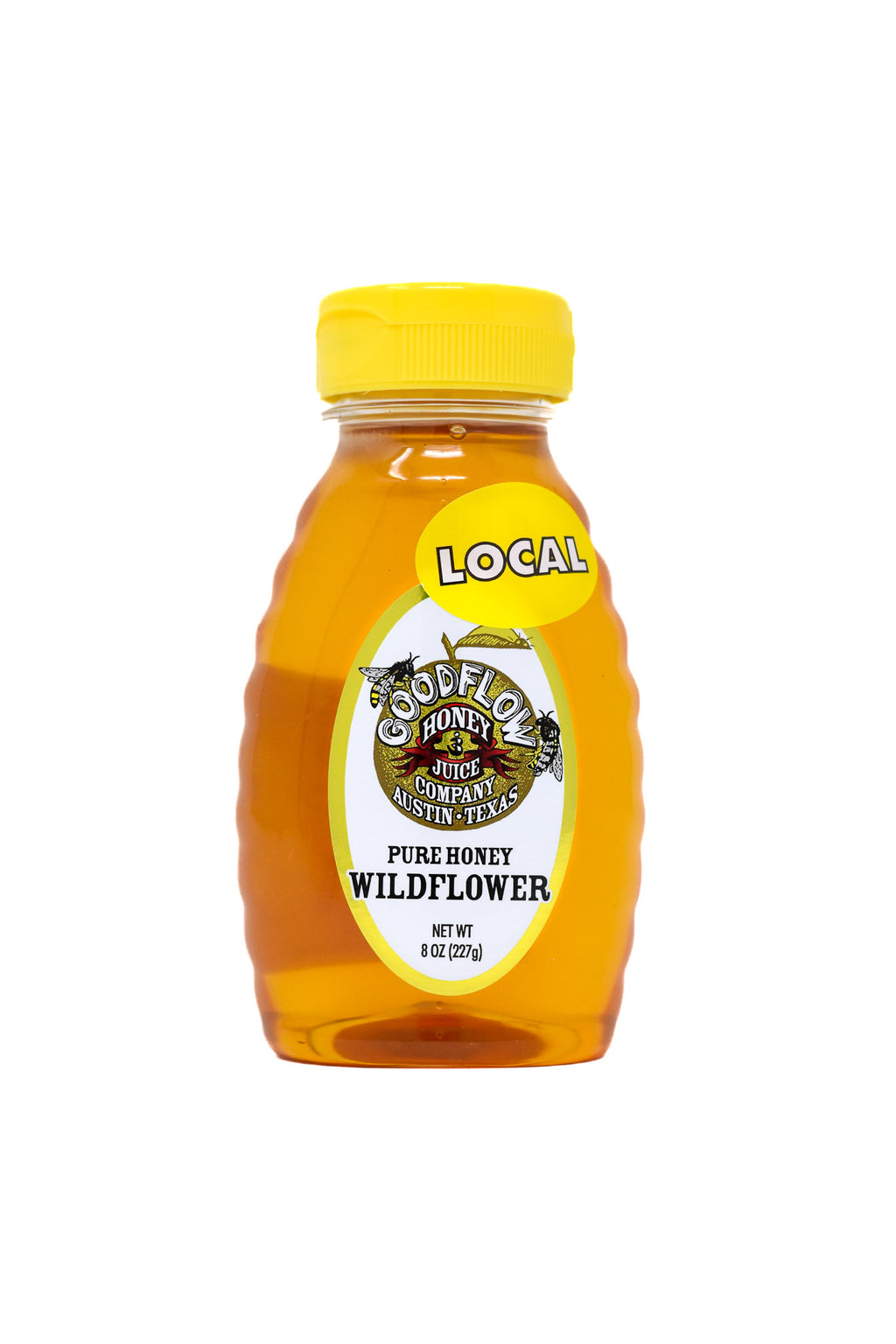 Pure Texas Wildflower Honey 8 oz. Squeeze Bottle Good Flow Honey Co.
